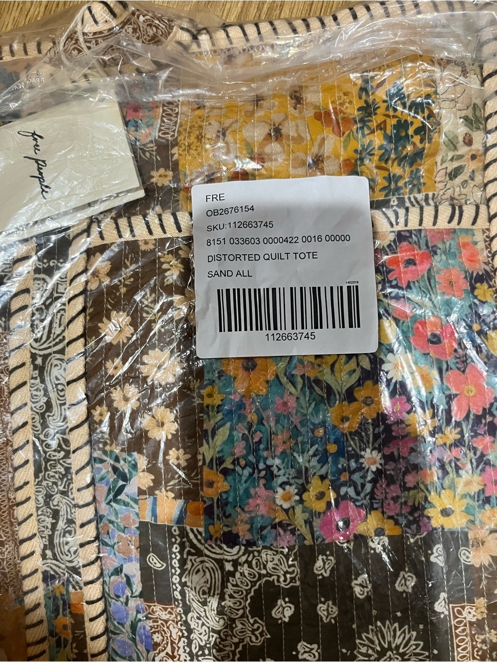 Free People Distorted Quilt tote bag - Picture 14 of 14